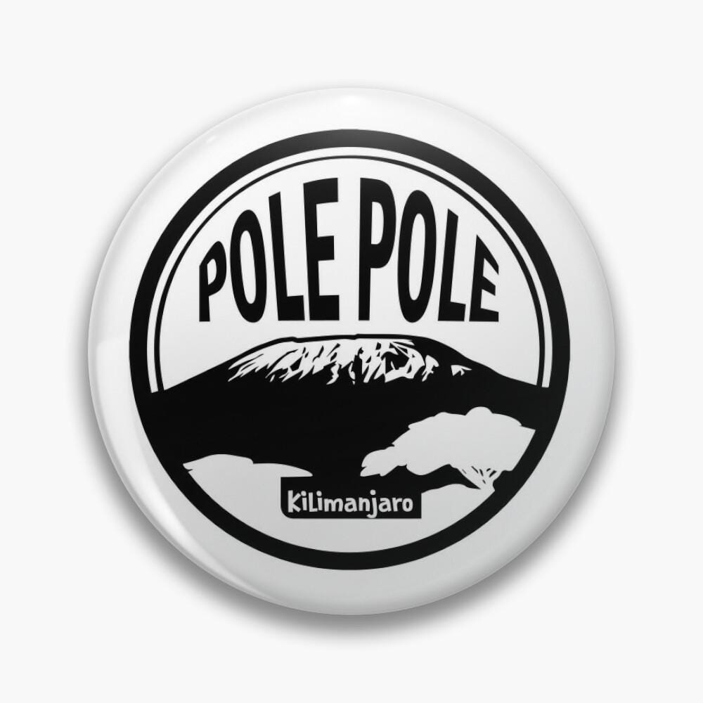 Kilimanjaro polepole PNG and SVG for sublimation, Cricut, Silhouette, vinyl, htv, decals. stickers etc.
