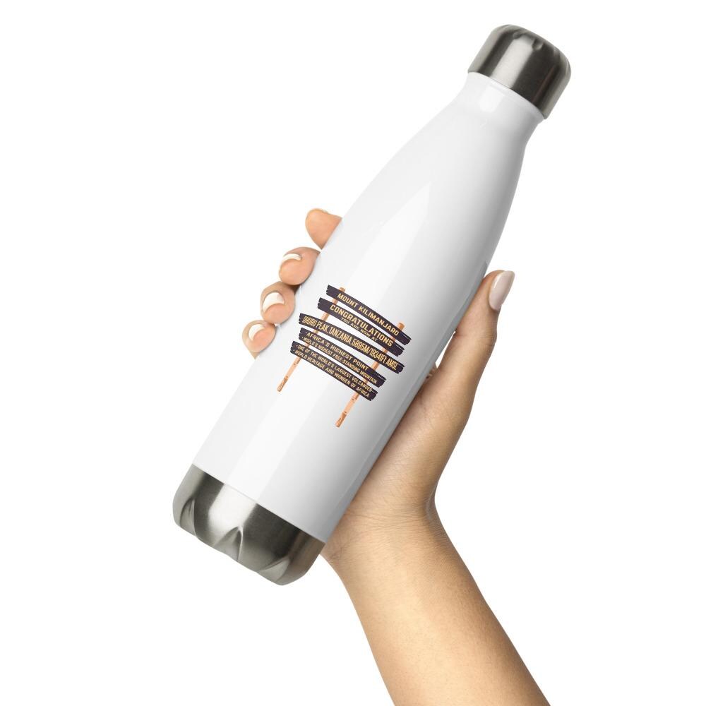 Kilimanjaro Summit Stainless steel water bottle | Mount Kilimanjaro Uhuru Peak Stainless steel water bottle