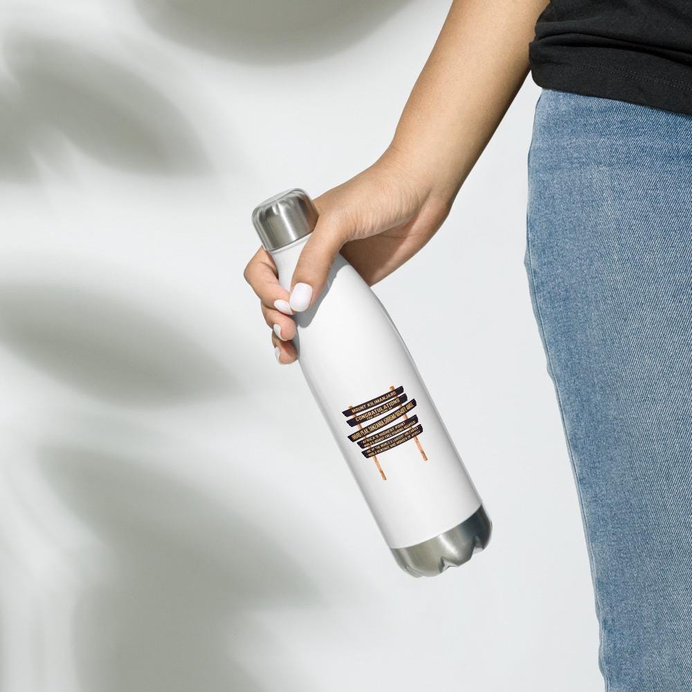 Kilimanjaro Summit Stainless steel water bottle | Mount Kilimanjaro Uhuru Peak Stainless steel water bottle