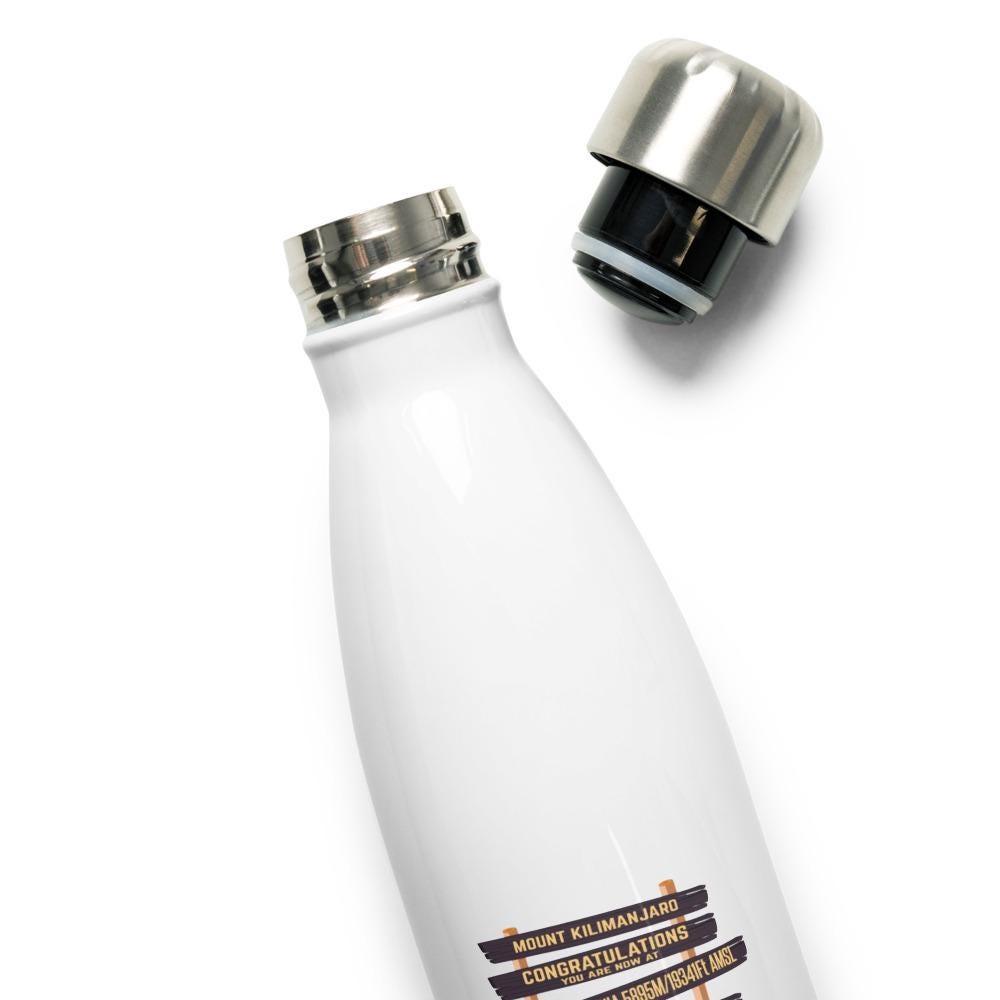 Kilimanjaro Summit Stainless steel water bottle | Mount Kilimanjaro Uhuru Peak Stainless steel water bottle