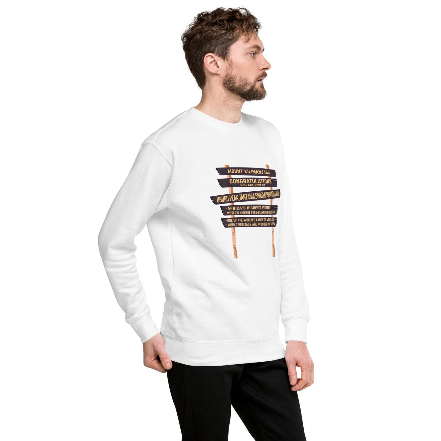 Exclusive Kilimanjaro Summit Sign Unisex-Premium-Pullover