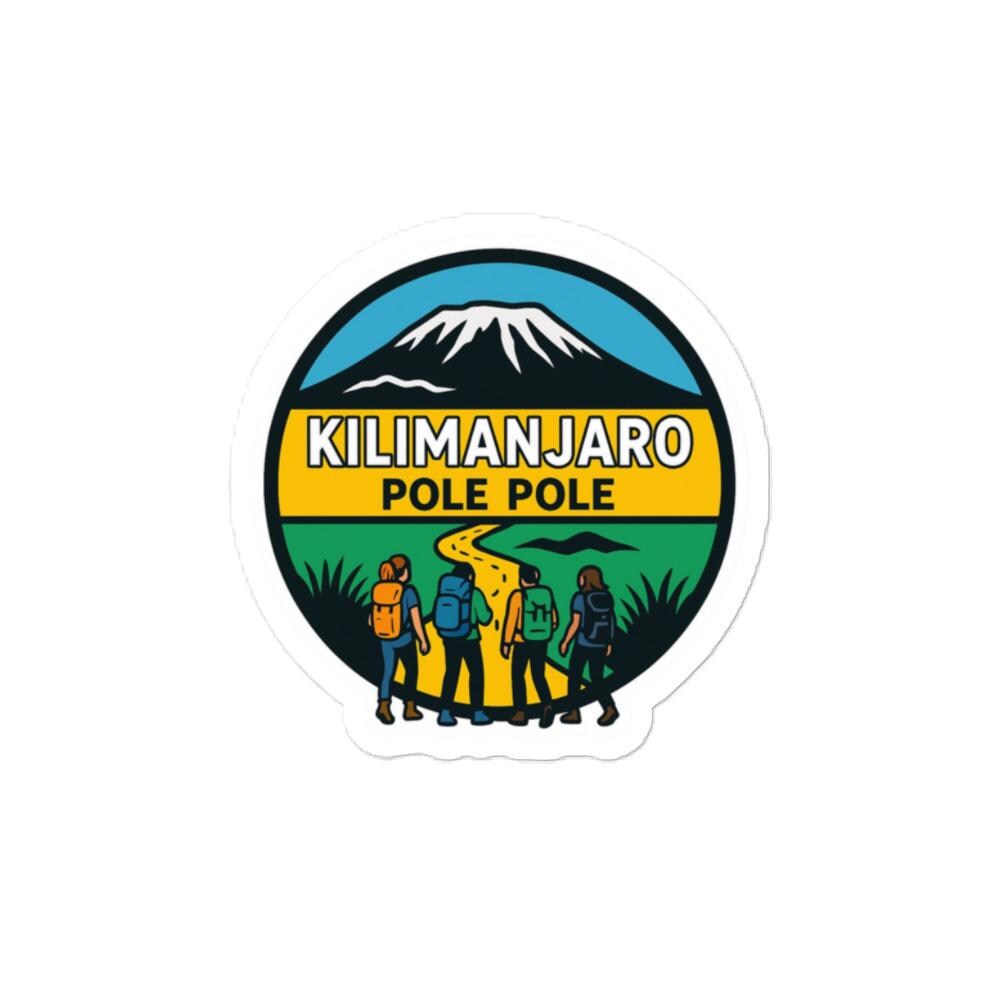Kilimanjaro Pole Pole Bubble-free stickers