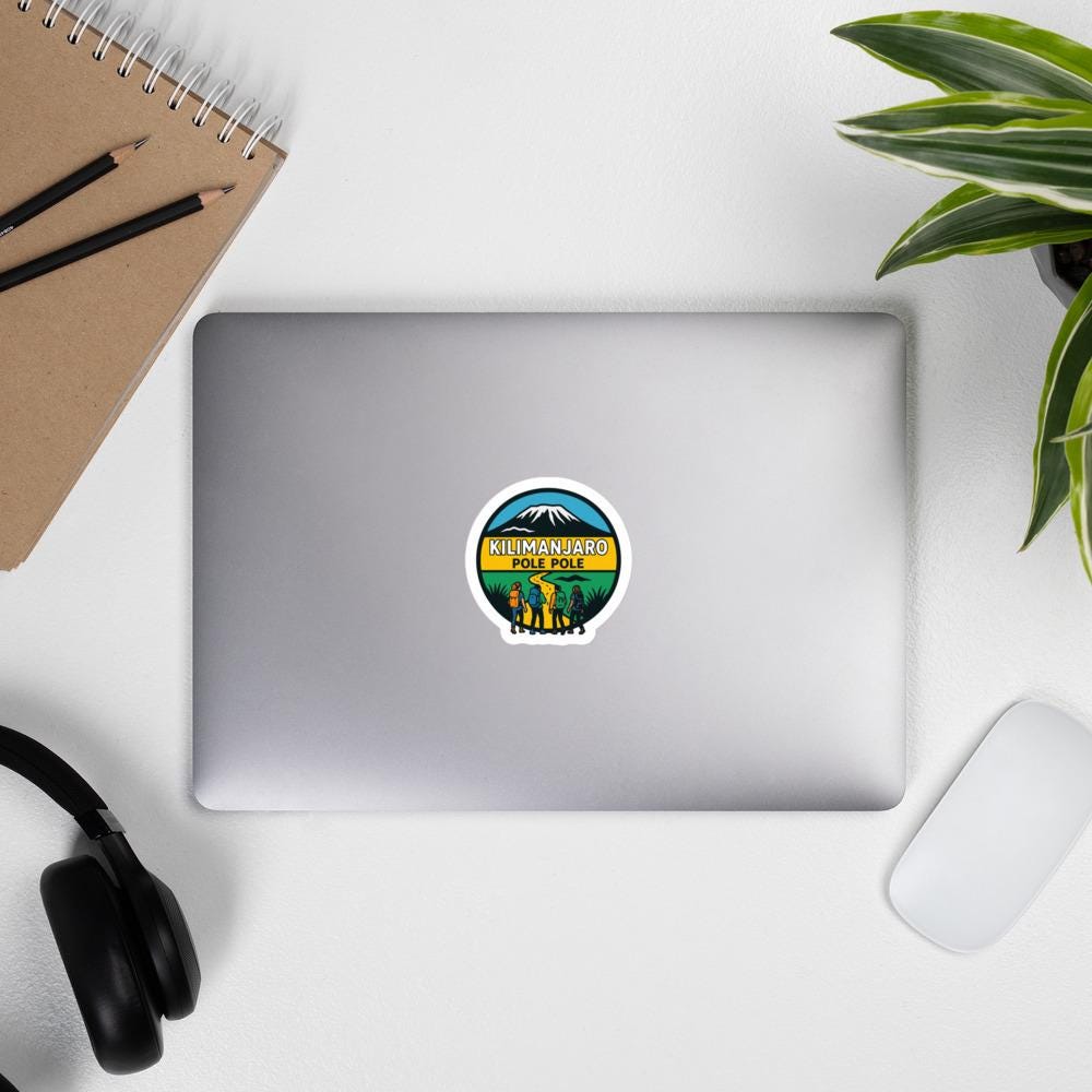 Kilimanjaro Pole Pole Bubble-free stickers