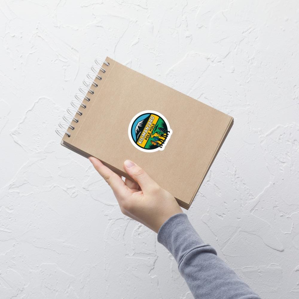 Kilimanjaro Pole Pole Bubble-free stickers