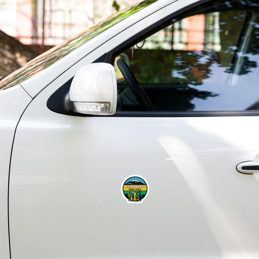 Kilimanjaro Pole Pole Bubble-free stickers