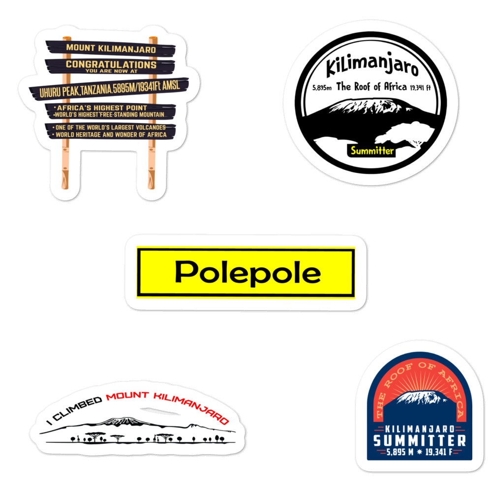 Kilimanjaro Small Sticker Pack| Mount Kilimanjaro Small Sticker Gift Pack