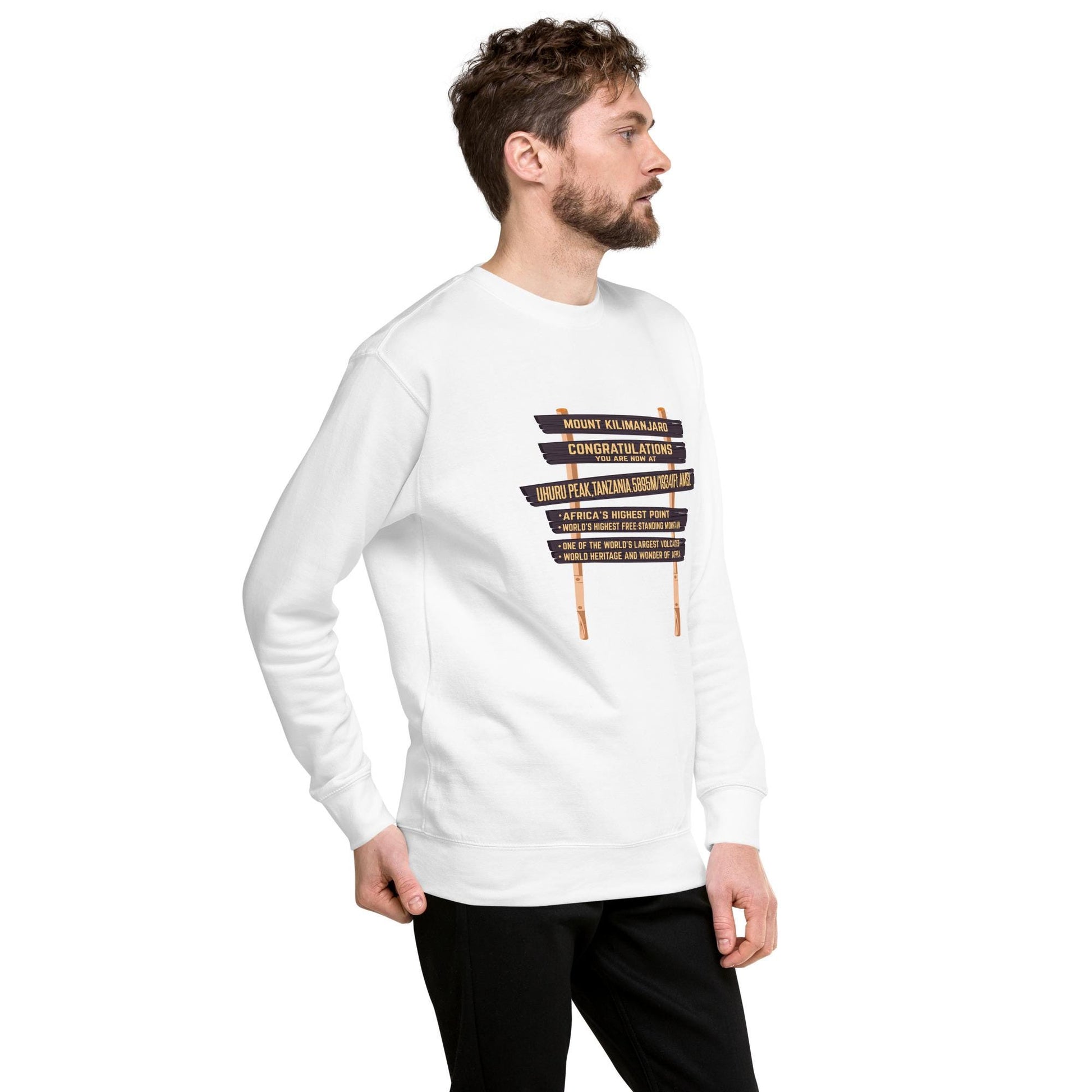 Exclusive Kilimanjaro Summit Sign Unisex-Premium-Pullover