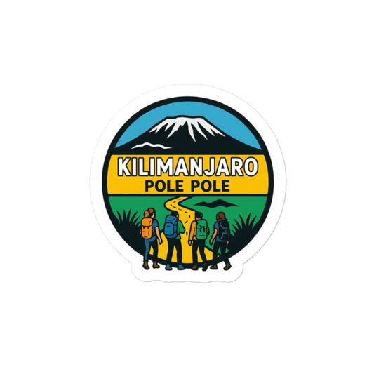 Kilimanjaro Pole Pole Bubble-free stickers
